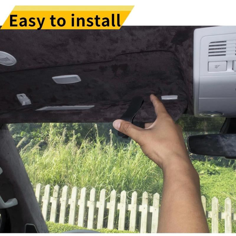 Sunglasses Holders for Car Visor - Magnetic Leather