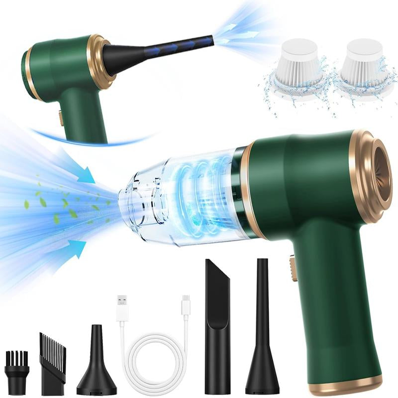 BELBUY Handheld Car Vacuum Cleaner, 1900Opa Vacuumcleaner and Air Gun, 120W High-Power Wireless Handheldcar Vacuum Cleaner, Equipped with Two Filters and Multiplenozzles,Suitable for Cars, Homes, Offices, and Pets.