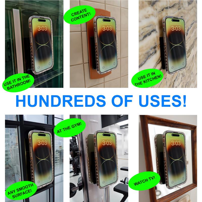 WALLIT! the Phone Wallet You Can Stick to the Wall! LIGHT PINK Silicone Suction Cup Phone Wallet| Phone Case