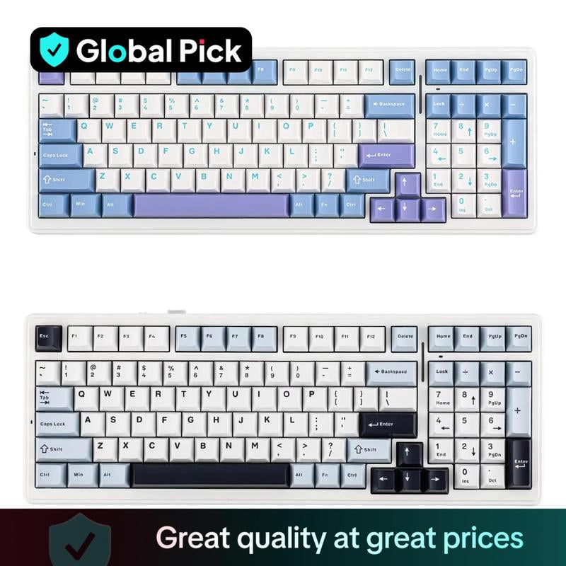 AULA F99 Wireless Keyboard, 3 Modes 2.4G Wireless Bluetooth-Compatible Mechanical Gaming Keyboard, RGB Backlight Keyboard for Office Gaming