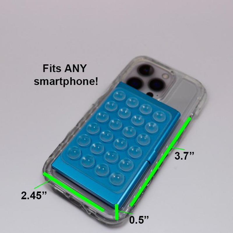 WALLIT! the Phone Wallet You Can Stick to the Wall! LIGHT PINK Silicone Suction Cup Phone Wallet| Phone Case