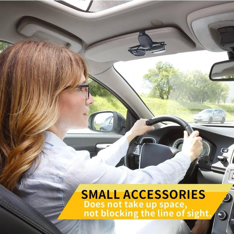 Sunglasses Holders for Car Visor - Magnetic Leather