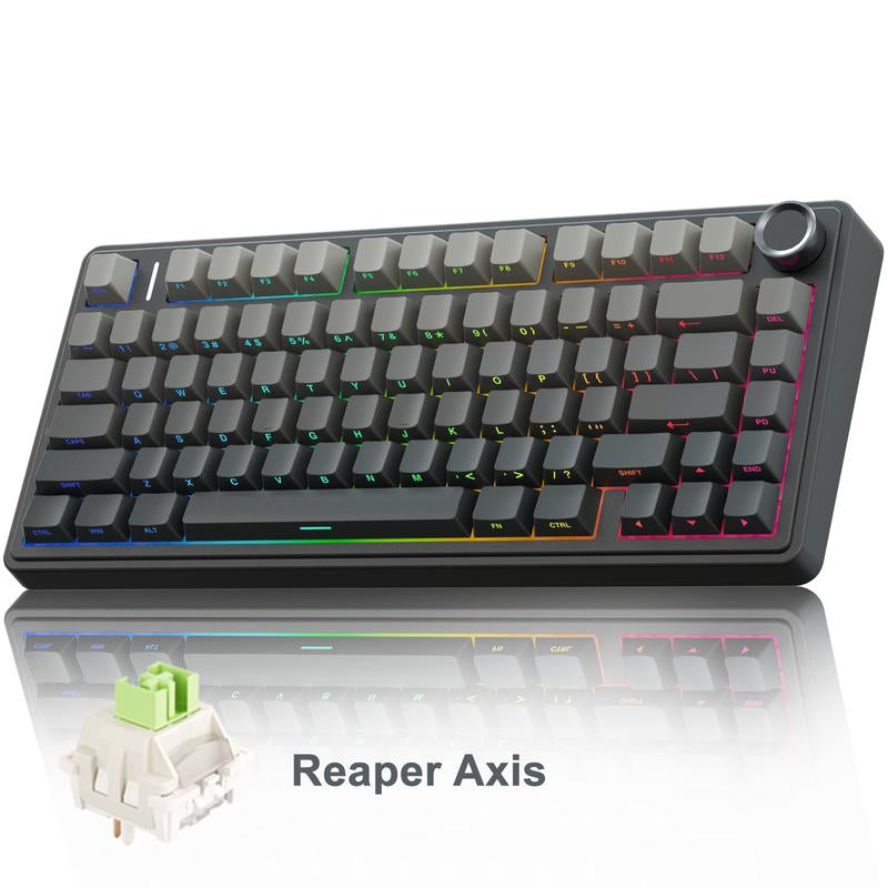 AULA F75 Pro Mechanical Keyboard RGB Backlit 2.4G Wireless Bluetooth Gaming Keyboard for Gamers Gaming PC Accessories Gasket Custom Creamy Keyboard