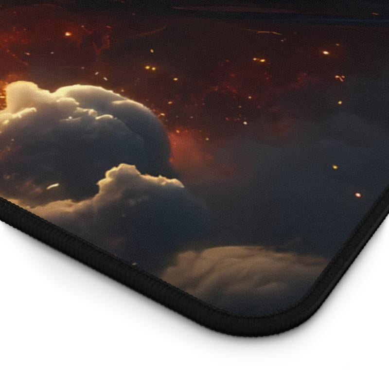 Dragon Phoenix Epic Battle - Large Gaming Desk Mat