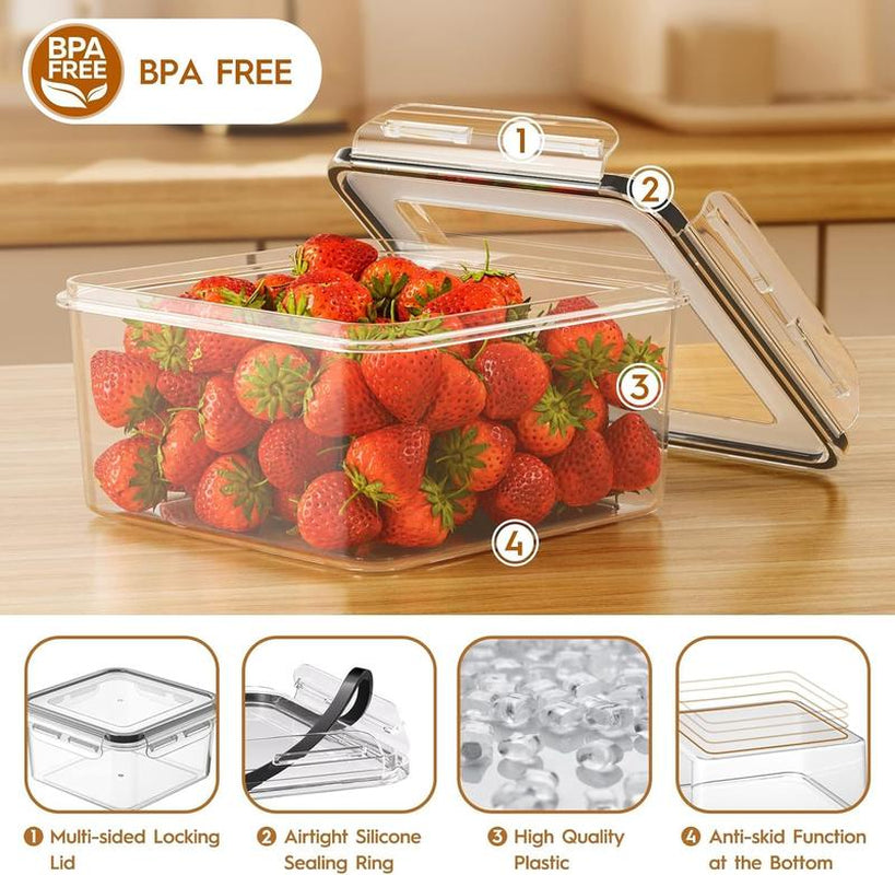 40 PCS Airtight Food Storage Containers Set (20 Containers + 20 Lids), Leakproof, Reusable, Microwave & Dishwasher Safe, with Labels & Pen