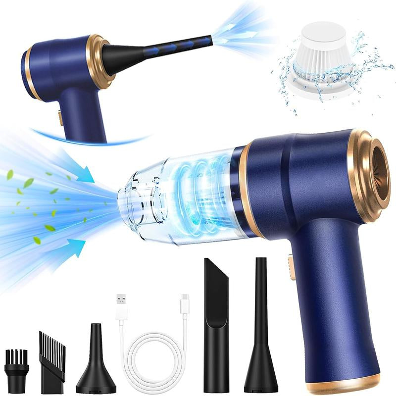 BELBUY Handheld Car Vacuum Cleaner, 1900Opa Vacuumcleaner and Air Gun, 120W High-Power Wireless Handheldcar Vacuum Cleaner, Equipped with Two Filters and Multiplenozzles,Suitable for Cars, Homes, Offices, and Pets.